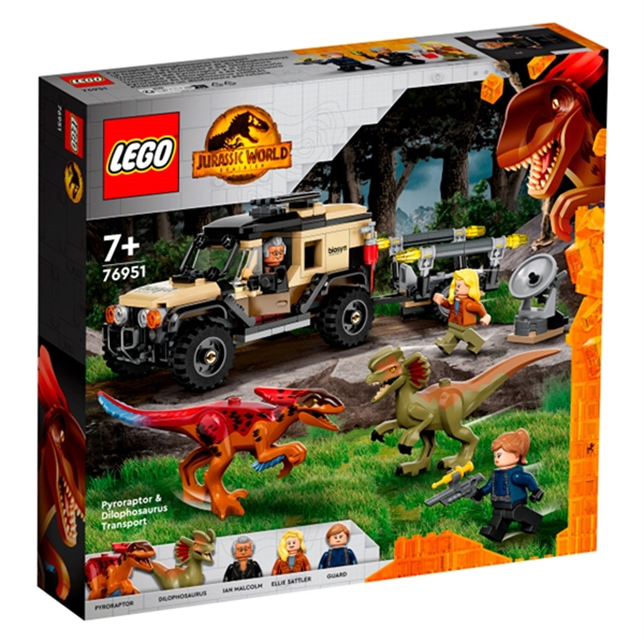 LEGO® Jurassic World™ Pyroraptor & Dilophosaurus – Transport
