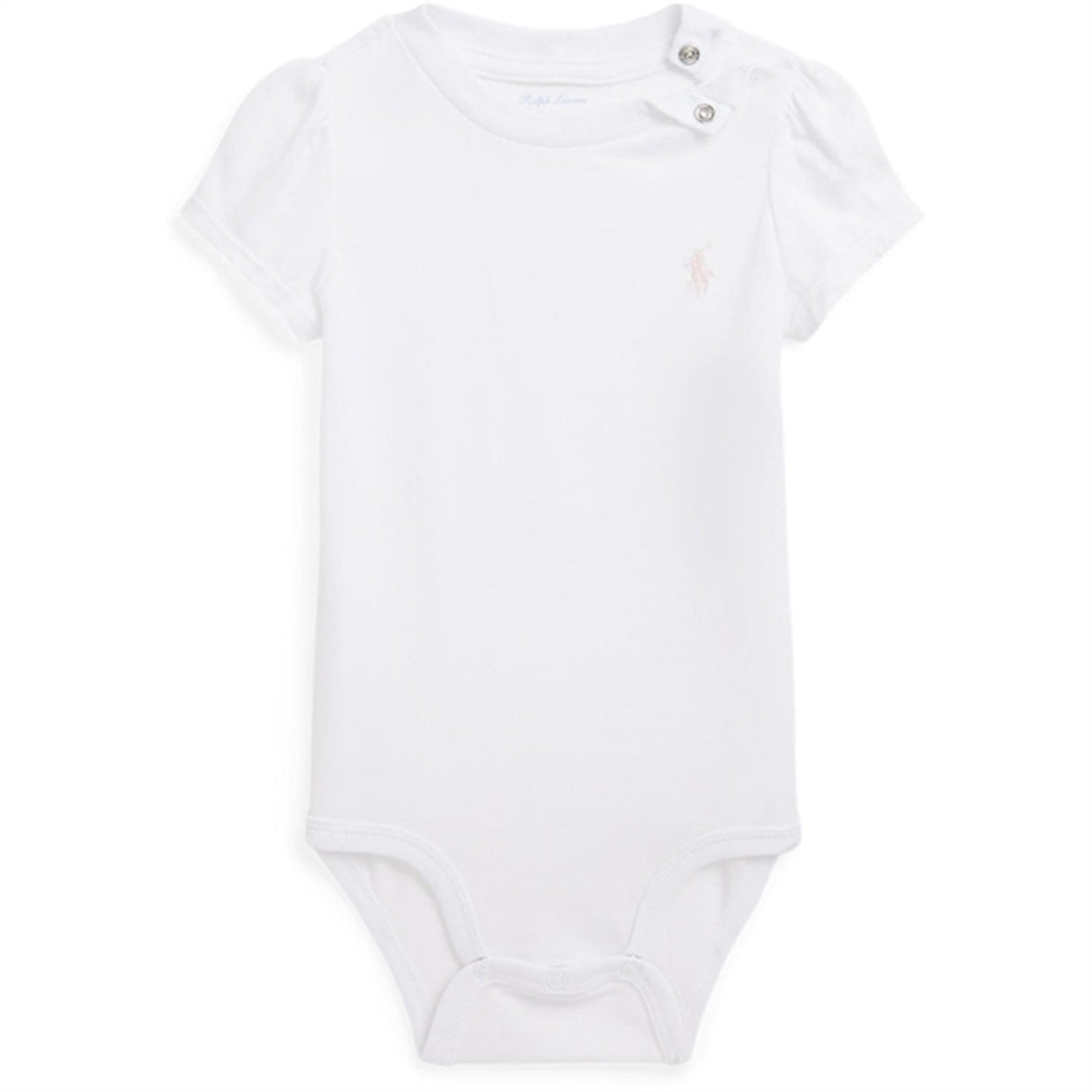 Ralph Lauren Bebis Girl Body White/Delicate Pink