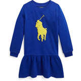 Polo Ralph Lauren Girls Klänning Sapphire Star W/ Yellow