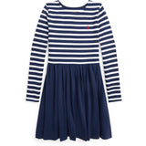 Polo Ralph Lauren Girls Klänning Newport Navy W White