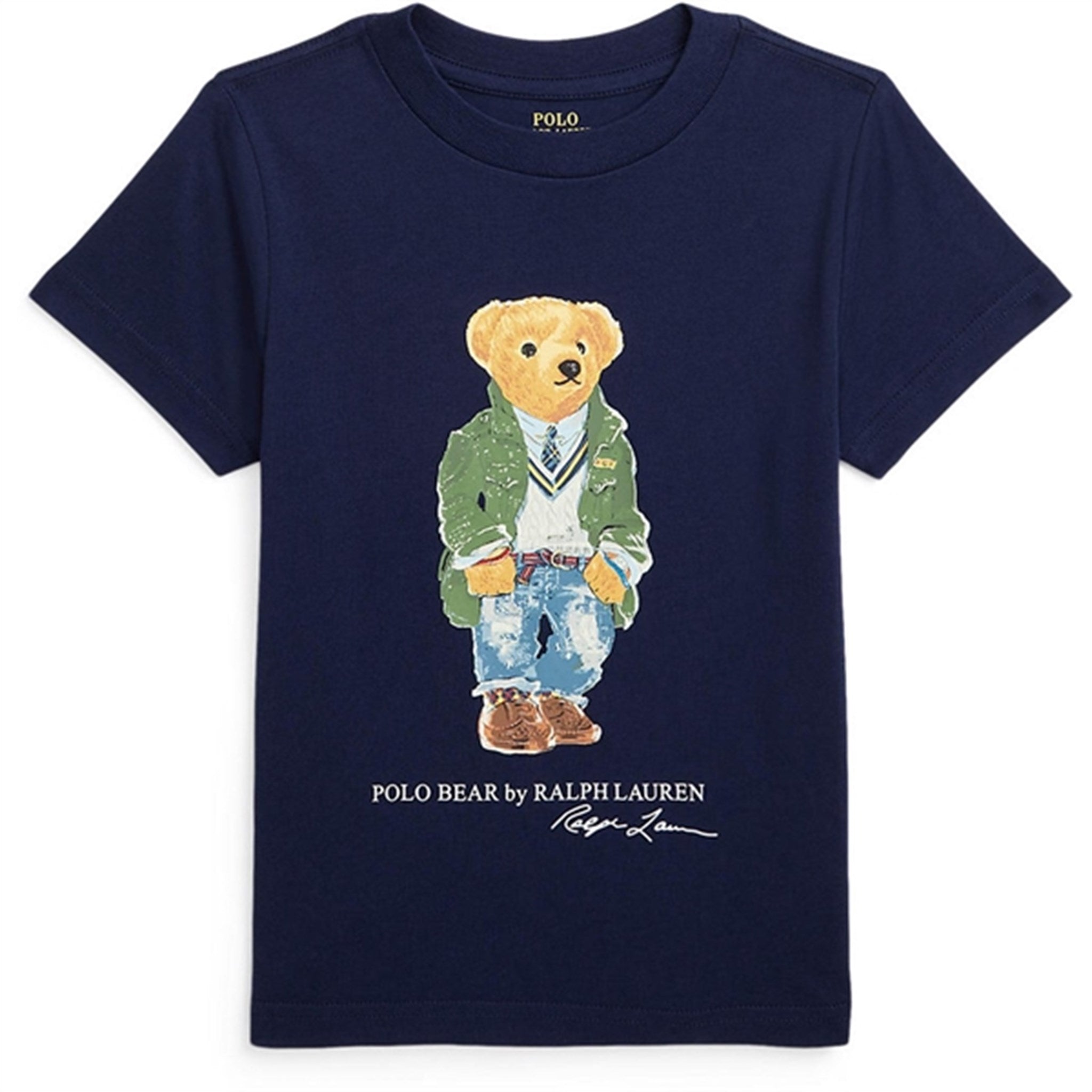 Polo Ralph Lauren Boy T-Shirt Paris Bear Newport Navy