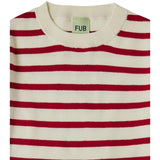 FUB Ecru/Crimson Red Blus 5