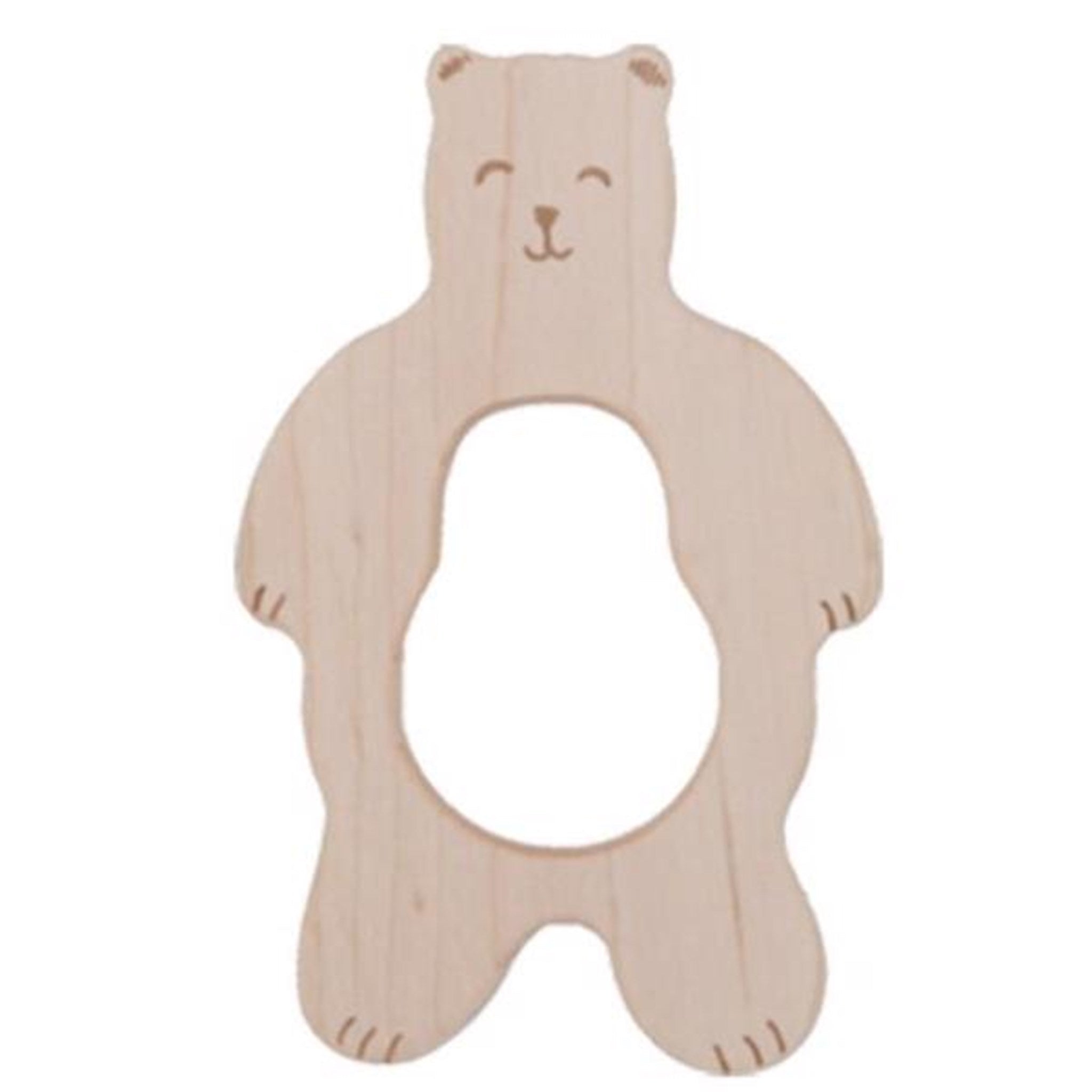 Wooden Teether (smily bear)