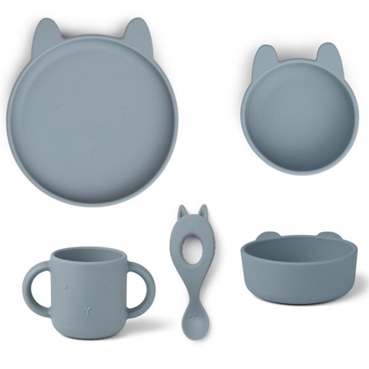 Liewood Vivi Silikon Set Rabbit Sea Blue