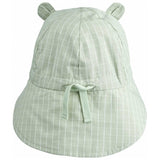 Liewood Gorm Reversible Seersucker Solhat Dusty Mint/Creme De La Creme