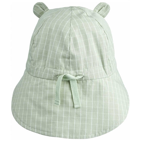 Liewood Gorm Reversible Seersucker Solhat Dusty Mint/Creme De La Creme