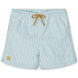 Liewood Duke Badshorts Stripe Sea Blue/White