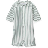 Liewood Max UV Onesies Y/D Stripe Sea Blue/White