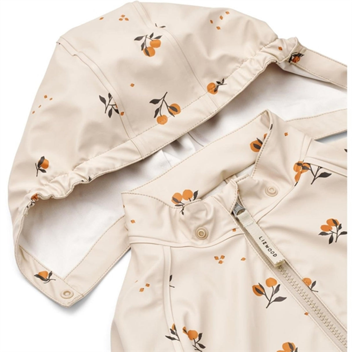 Liewood Moby Printed Regnkläder Set Peach / Sandy 6