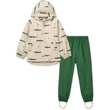 Liewood Moby Printed Regnkläder Set Crocodile / Sandy