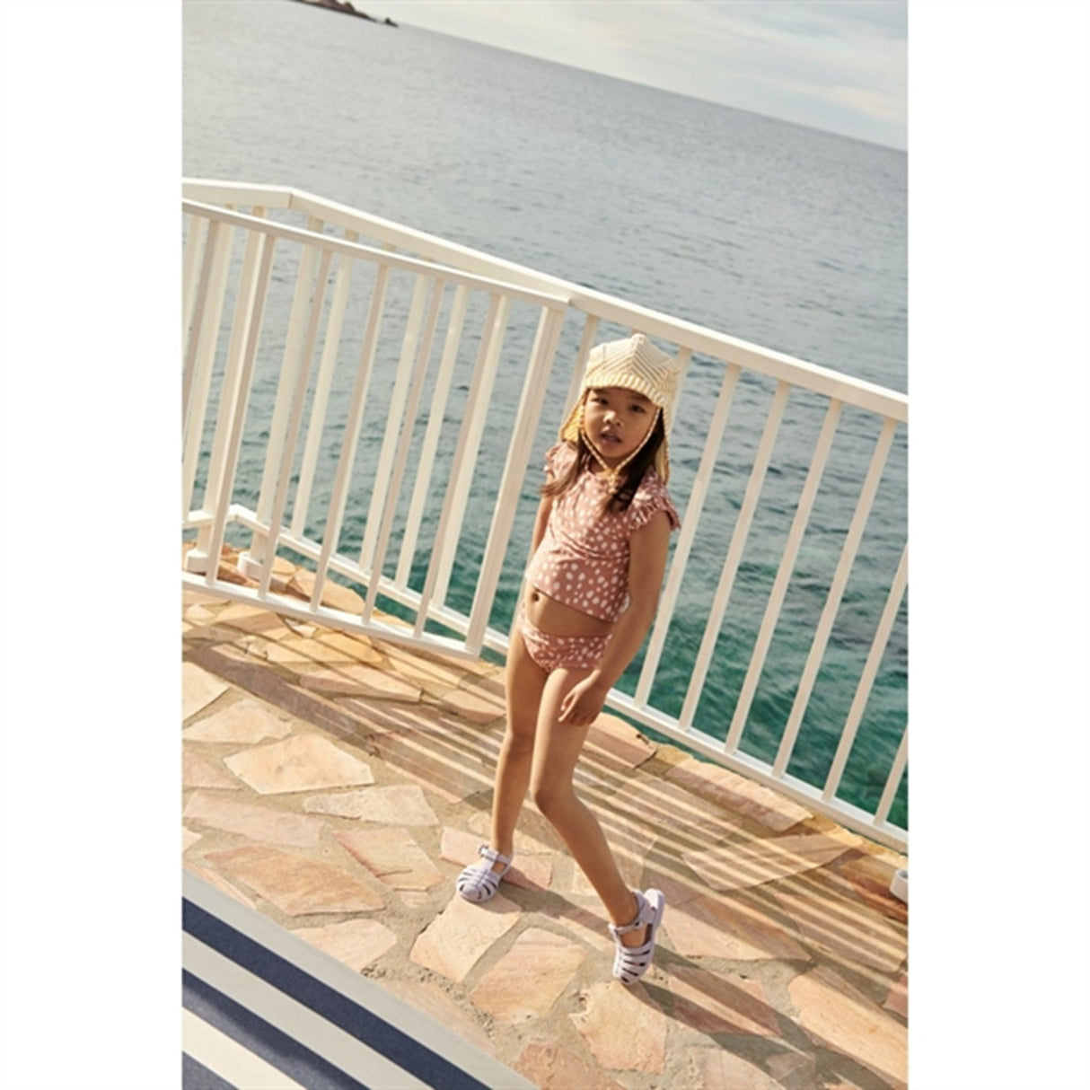 Liewood Lusio Solhatt Y/D Stripe Yellow Mellow/Crème De La Crème