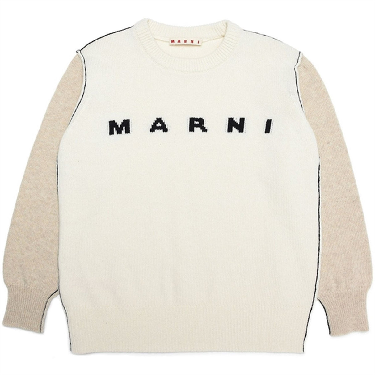 Marni Milk Ull Stickat Sweater