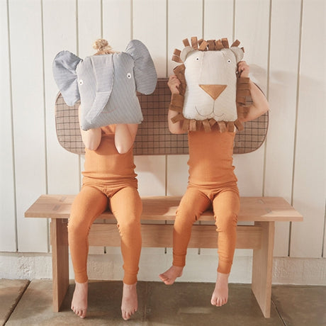 OYOY Erik Elefant Denim Kudde
