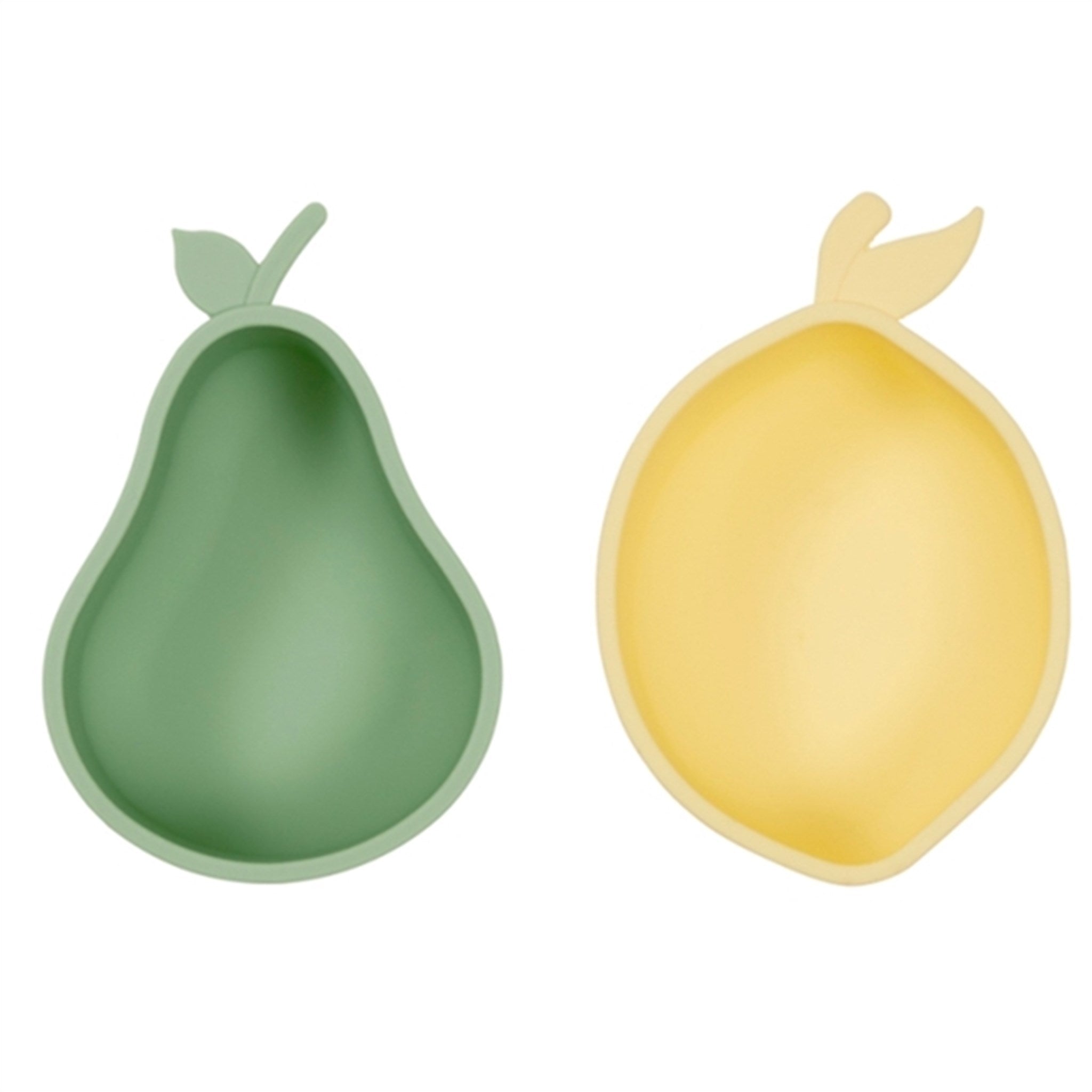 OYOY Yummy Snackskålar 2-pack Lemon & Pear Yellow/Green