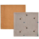 OYOY Toucan Muslin Muslinfilt 2-pack Clay / Caramel