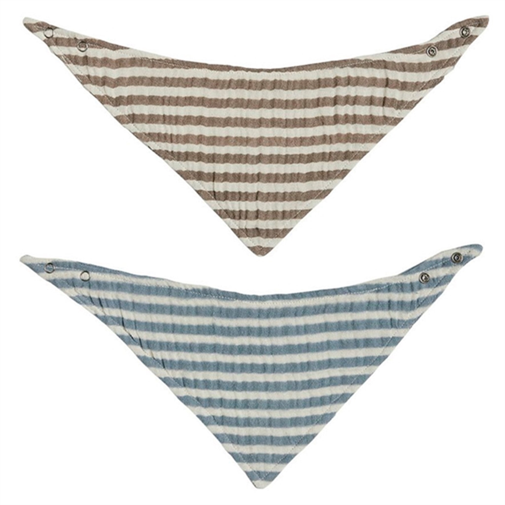 OYOY Striped Savlesmæk 2-pack Blue / Brown