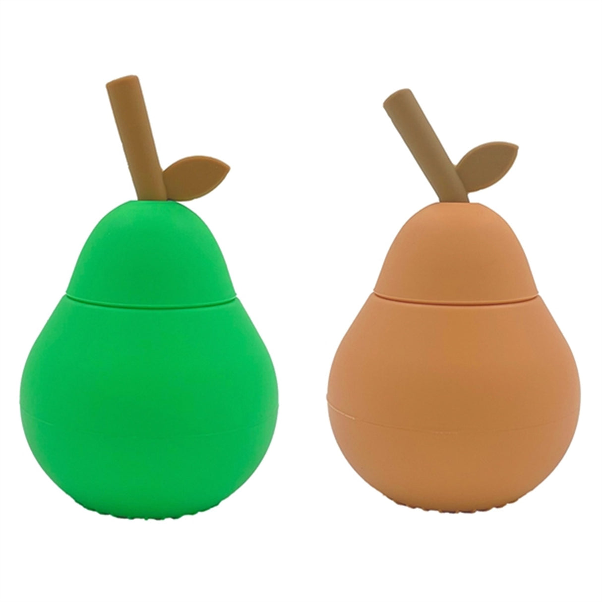 OYOY Mini Pear Kopp Apricot / Bright Green