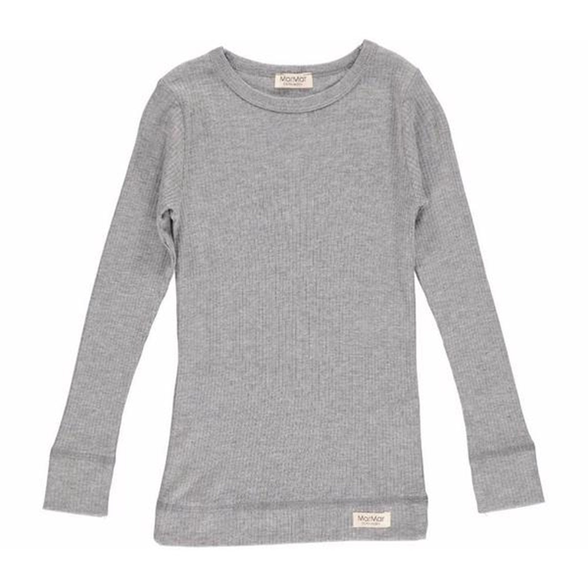 MarMar Modal T-Shirt Plain L/Æ Grey Melange