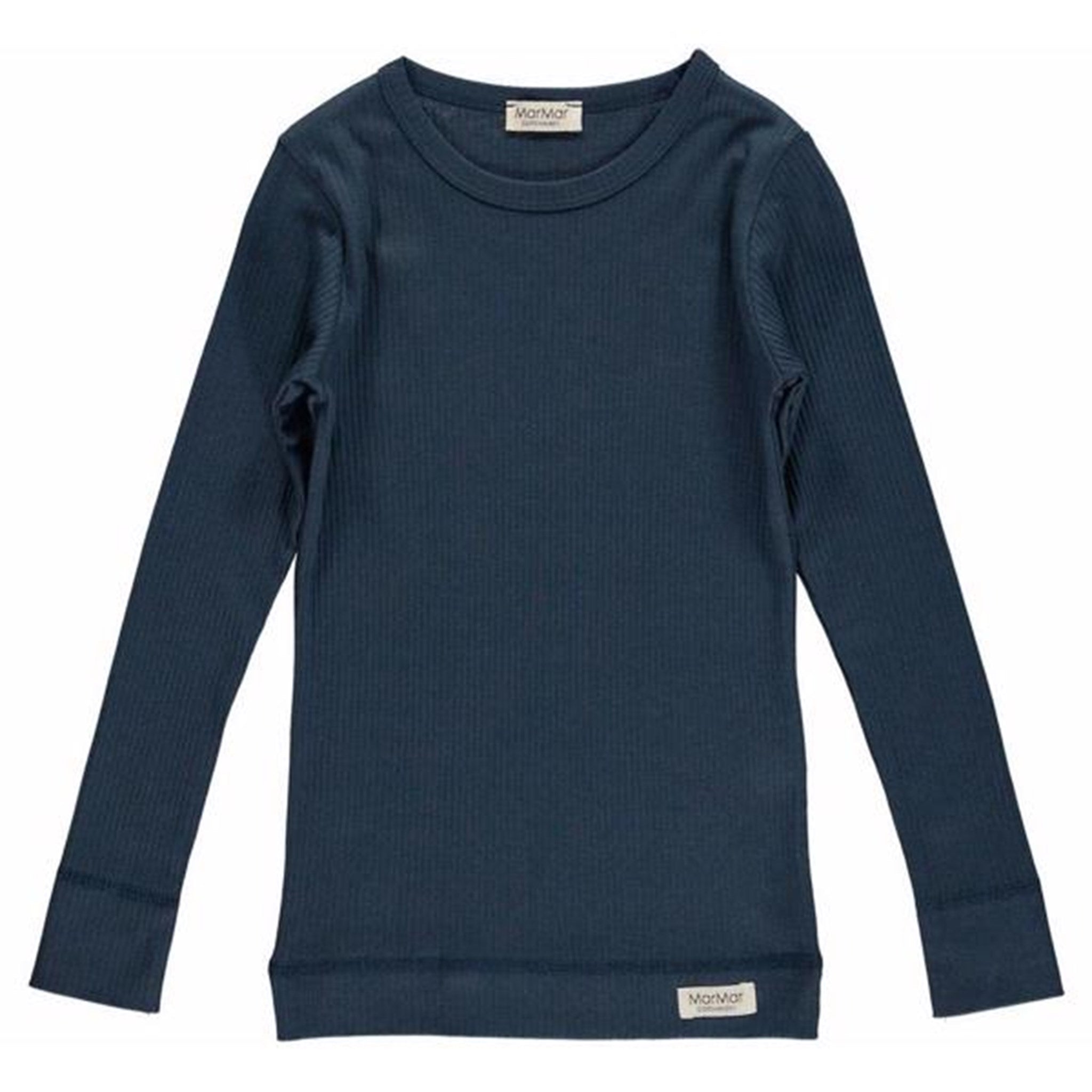 MarMar Modal T-Shirt Plain L/Æ Blue 2
