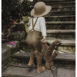 Silly Silas Footed Tights Acorn Brown