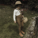 Silly Silas Footed Tights Acorn Brown