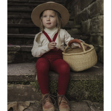 Silly Silas Footed Tights Maple Leaf