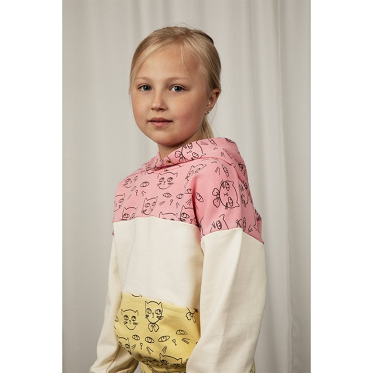 Mini Rodini Pink Cathlethes Aop Hoodie Sweat 3