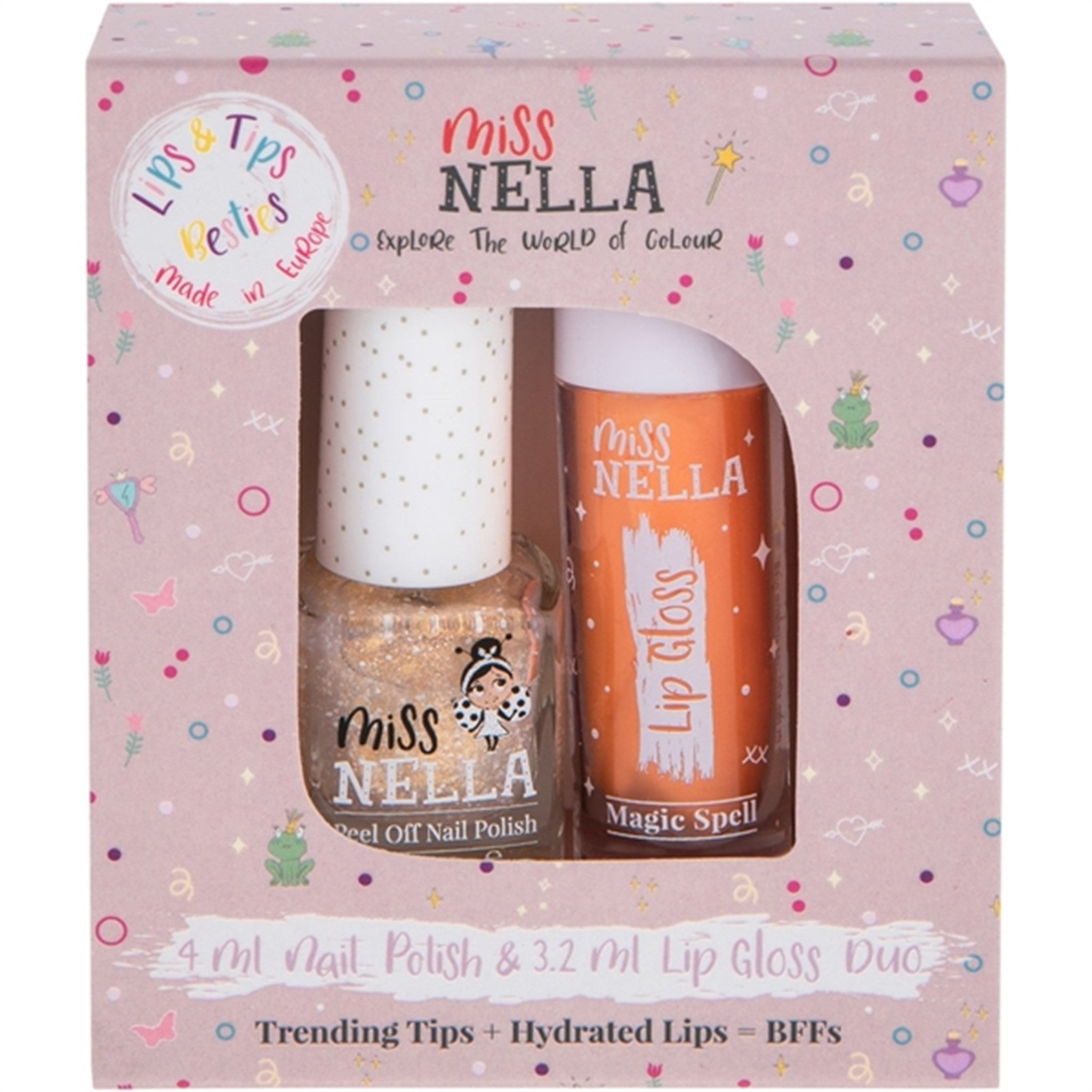 Miss Nella Läppglans Magic Spell + Nagellack If The Shoe Fits