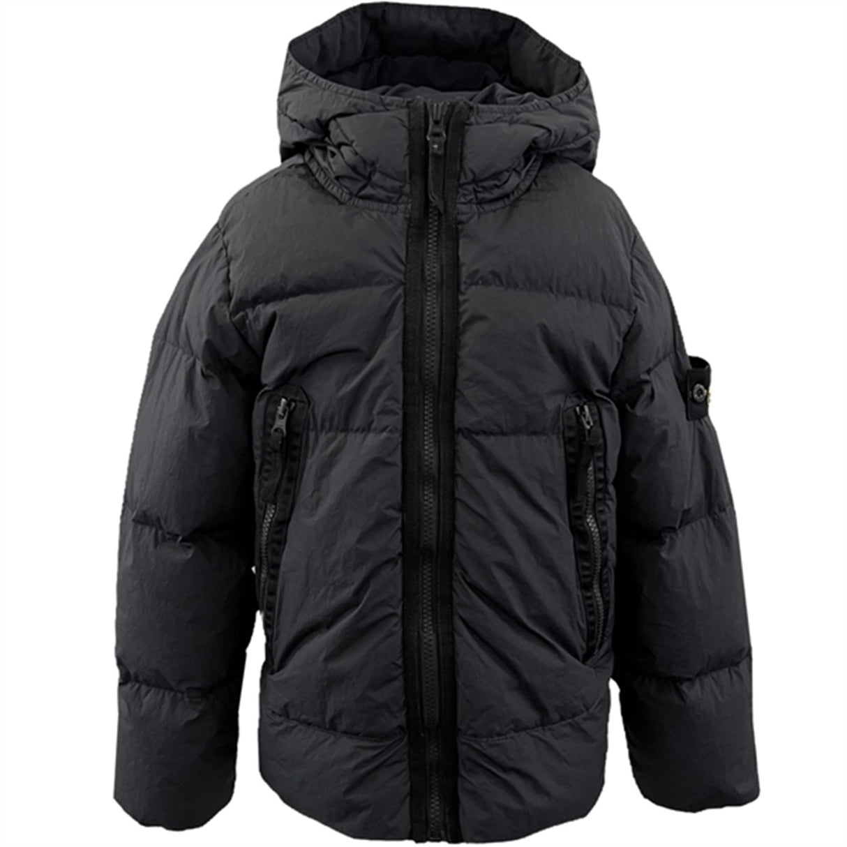 Stone Island Real Down Jacket Charcoal