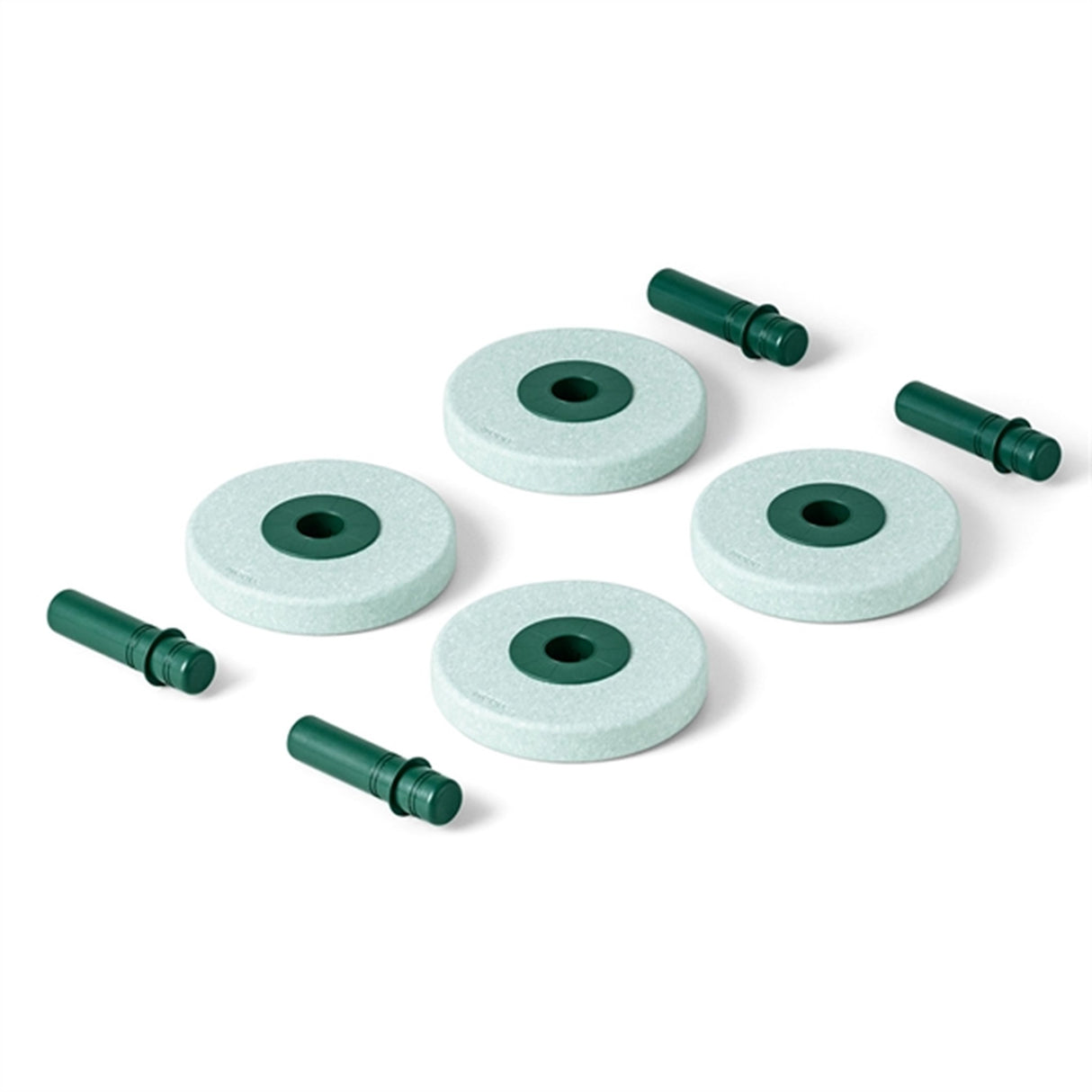 MODU Foam Wheels Ocean Mint/Forest Green