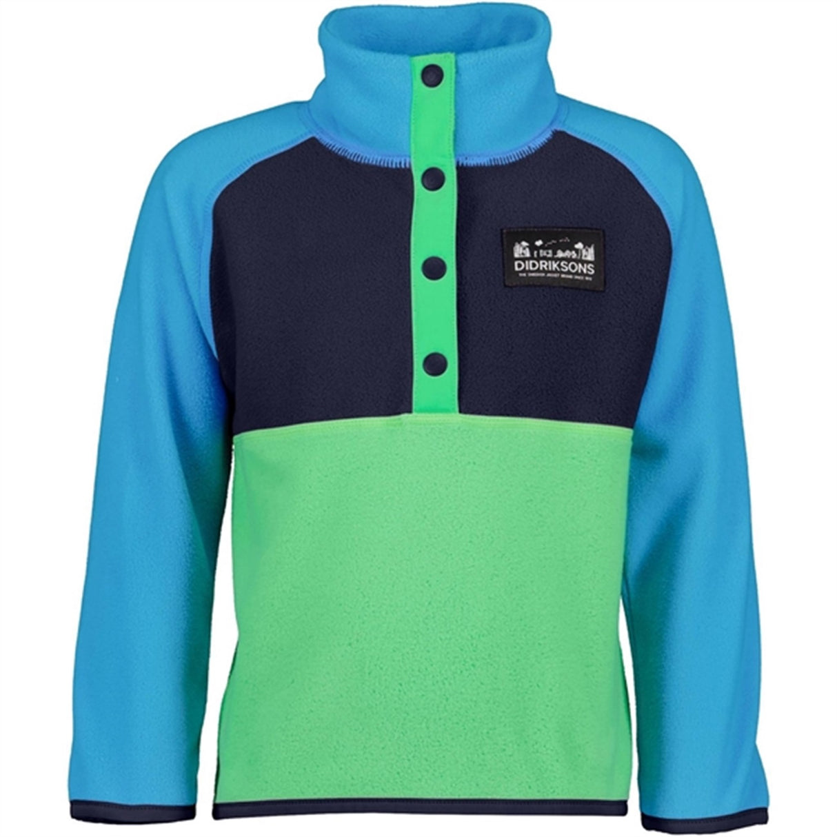 Didriksons Frog Green Monte Kids Fleece Jacka