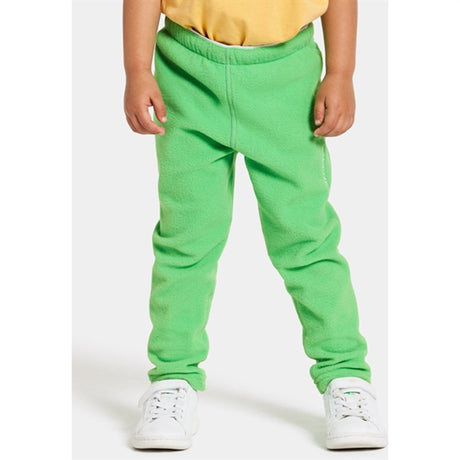 Didriksons Frog Green Monte Kids Fleece Byxor 2