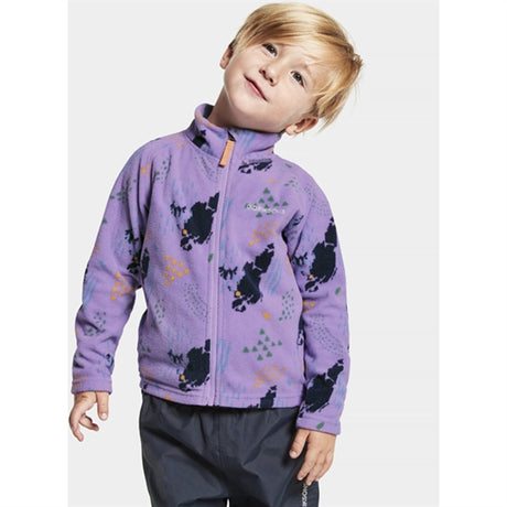 Didriksons Monte Grundsund Purple Fleece Jacka