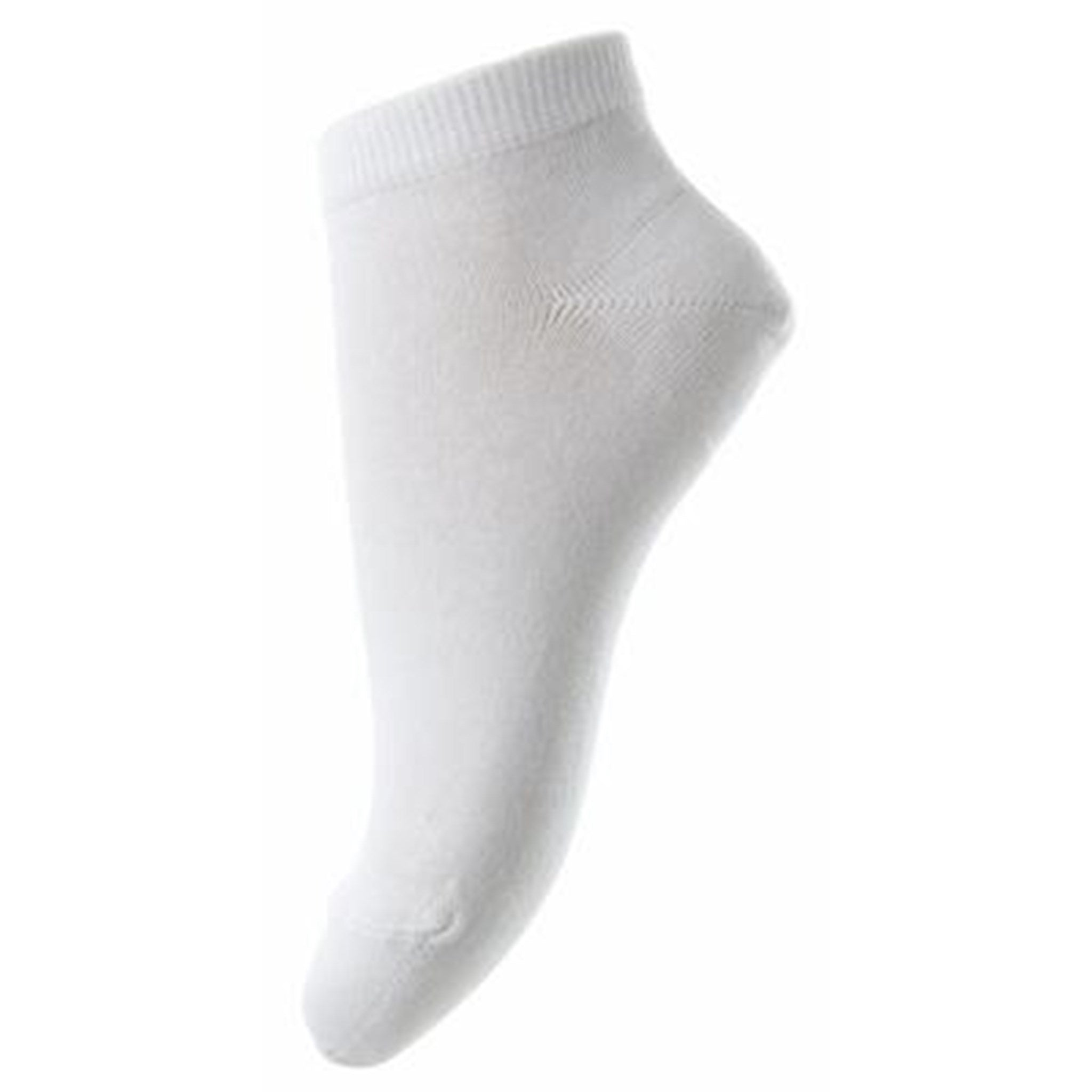 MP 757 Bomull Plain Footies 01 White