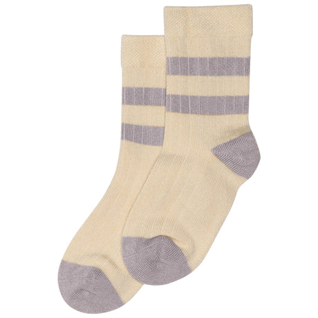 minipop® Dusty Lavender/Offwhite Bambu Strumpor Sport