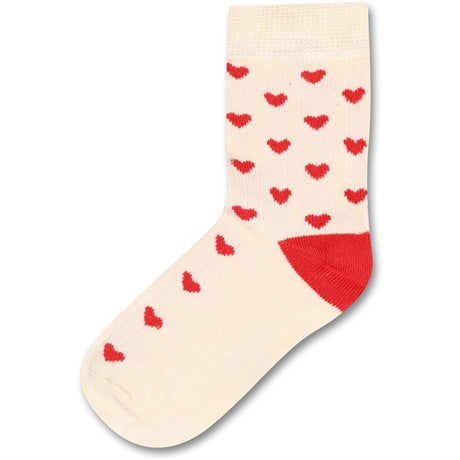 minipop® Bright Red Bambu Strumpor Heart