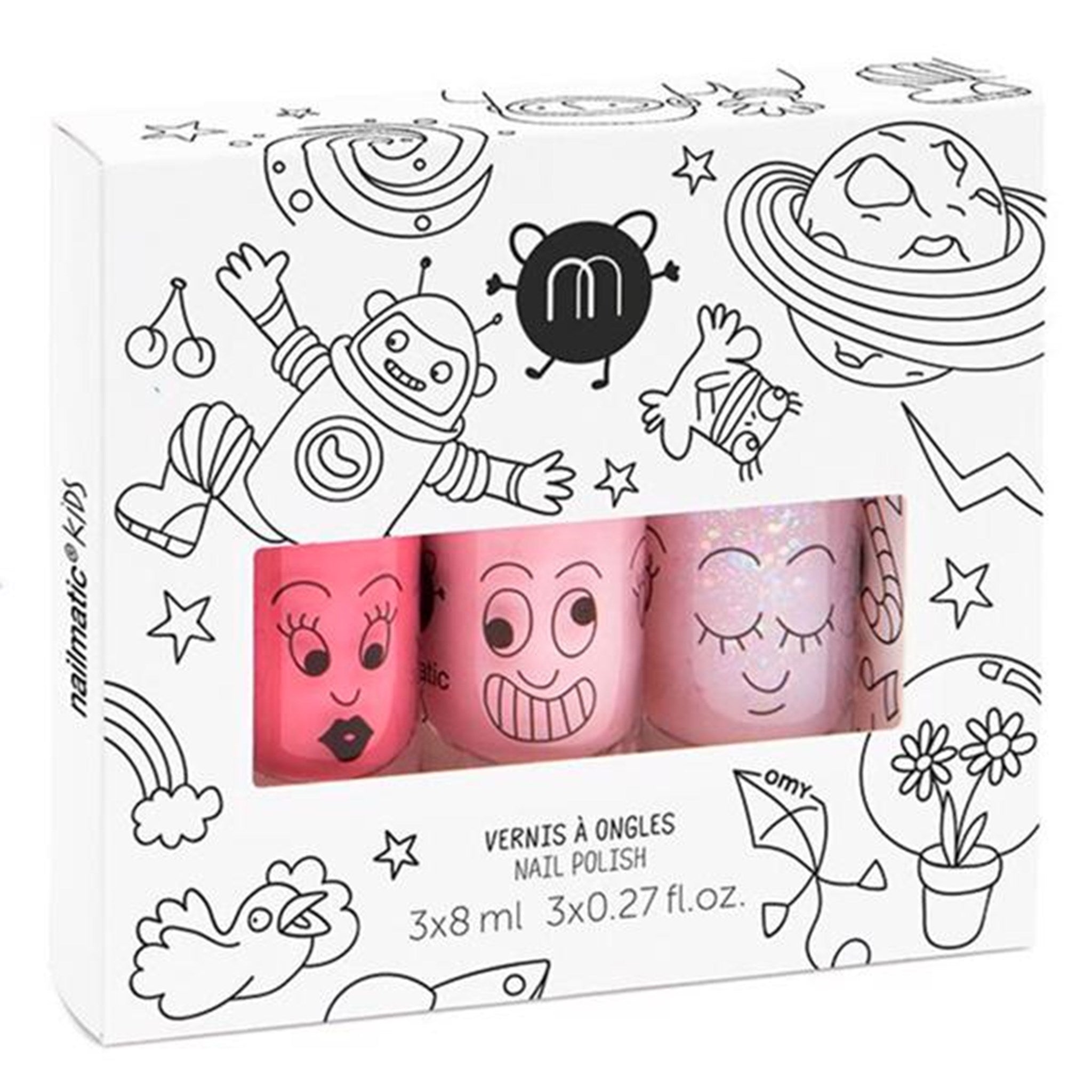 Nailmatic Nail Polish Water-based 3-pack Party Cookie/Bella/Polly