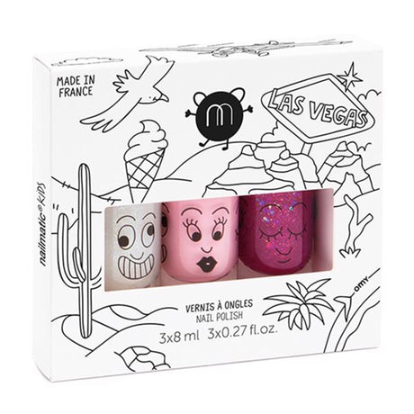 Nailmatic Nail Polish Water-based 3-pack Las Vegas Super/Bella/Sheepy