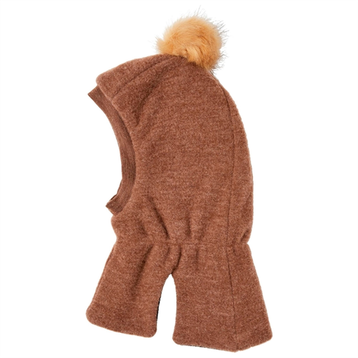 Name it Mino Børstet Ull Elefanthue m/Fleece Carob Brown