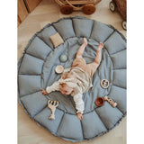 Play&Go 3-i-1 Lekmatta Organic Bloom Dusty Blue