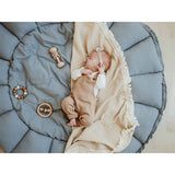 Play&Go 3-i-1 Lekmatta Organic Bloom Dusty Blue