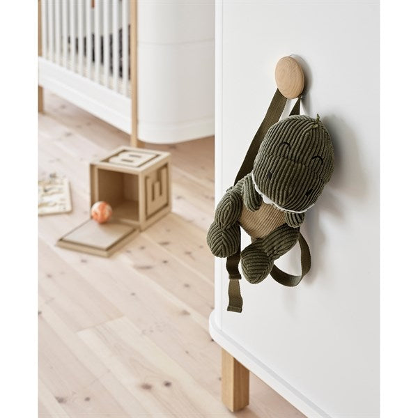 Oliver Furniture Wood Skötbyrå m. 6 Lådor Vit/Ek 3