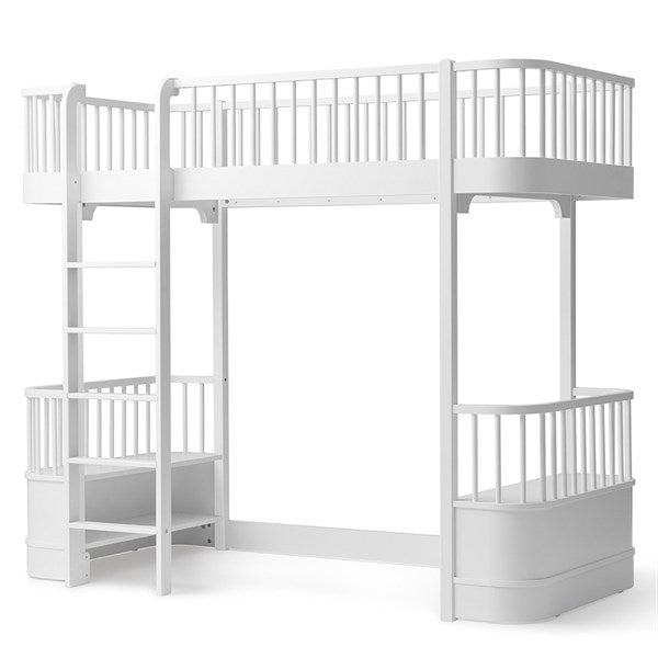 Oliver Furniture Wood Højseng m. Stege Vit 3