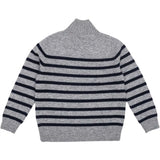 HOLMM Oxford Stripe Opal Cashmere Stickat Pullover