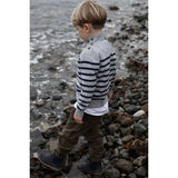 HOLMM Oxford Stripe Opal Cashmere Stickat Pullover