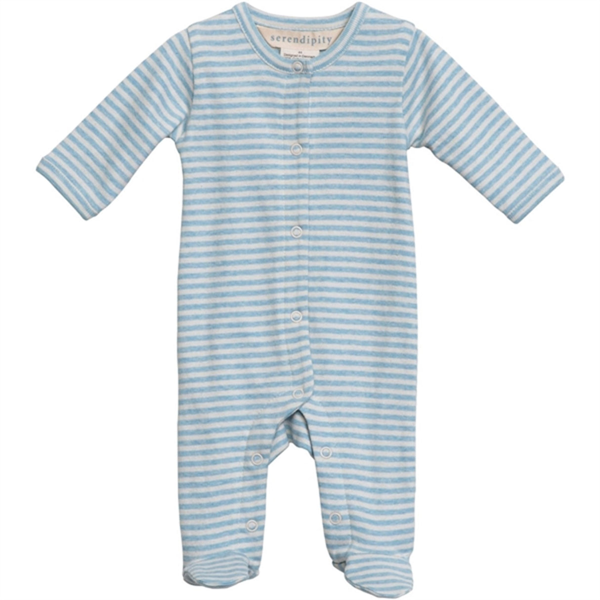 Serendipity Aqua/Ecru Newborn Rib Onesies