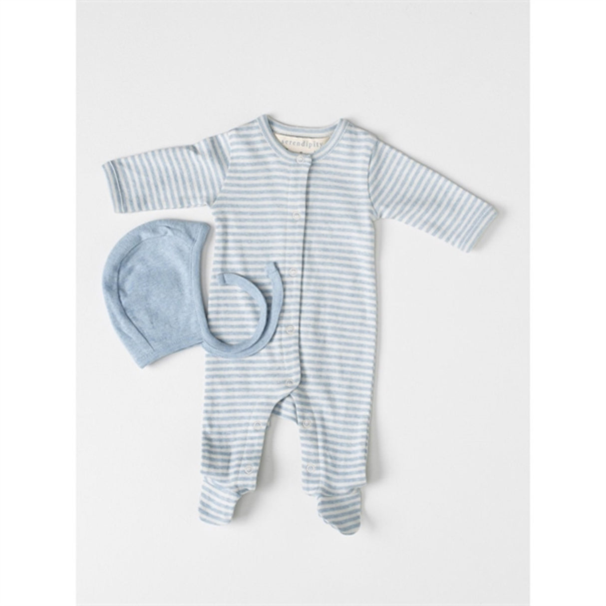 Serendipity Aqua/Ecru Newborn Onesie