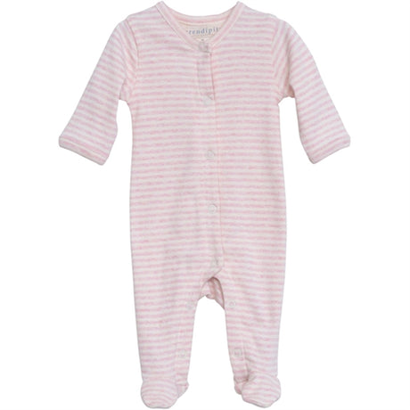 Serendipity Rosebud/Offwhite Newborn Onesies m. Fötter