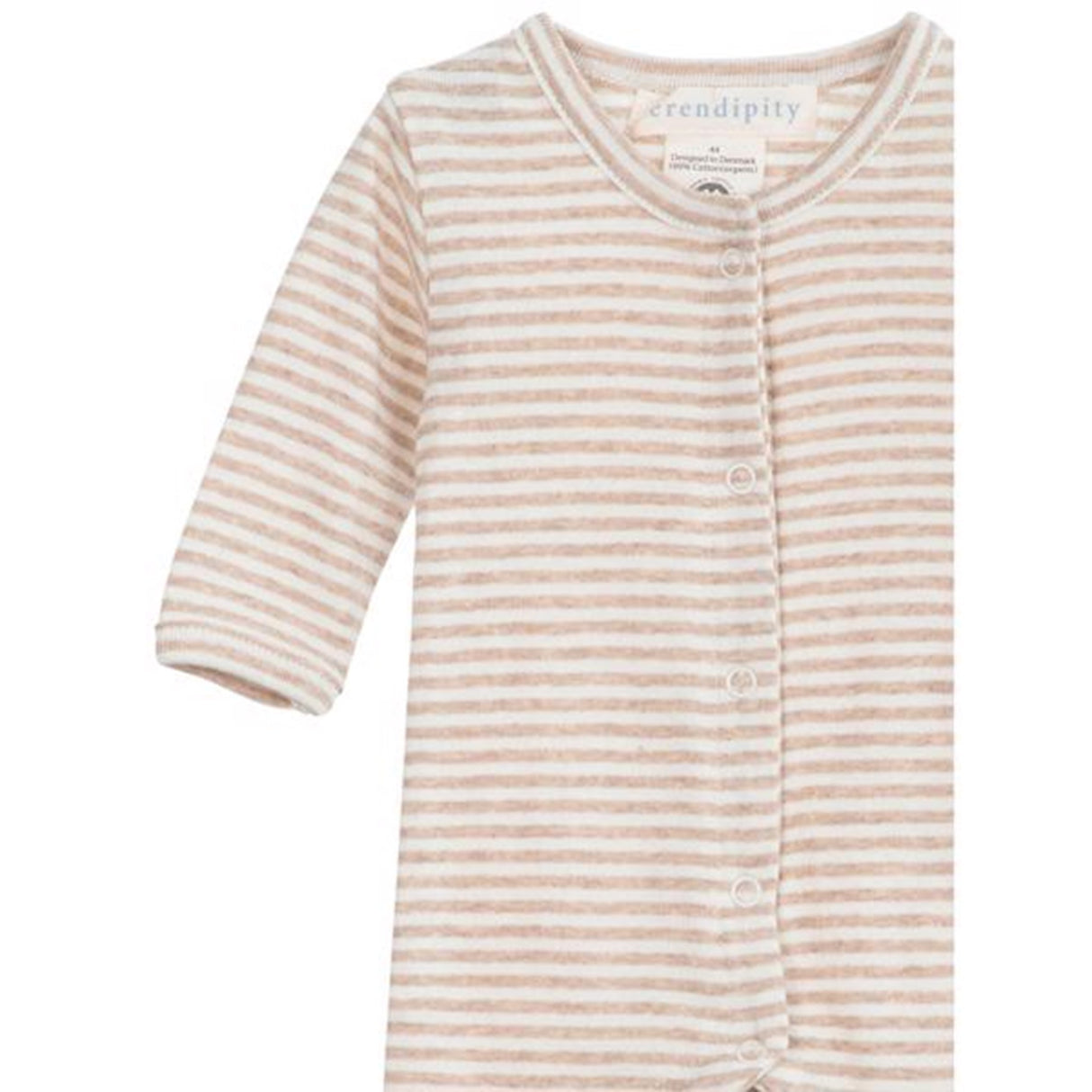 Serendipity Newborn Oat/Ecru Stripe Onesie