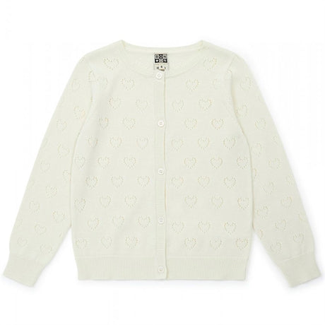 BONTON Cream Stickat Cardigan